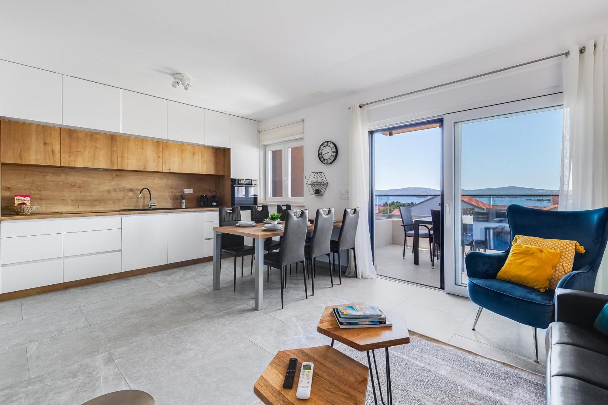 Sea Bay View Apartment - Appartement Avec Piscine Et Magnifique Vue Sur Mer Sveti Filip i Jakov Εξωτερικό φωτογραφία