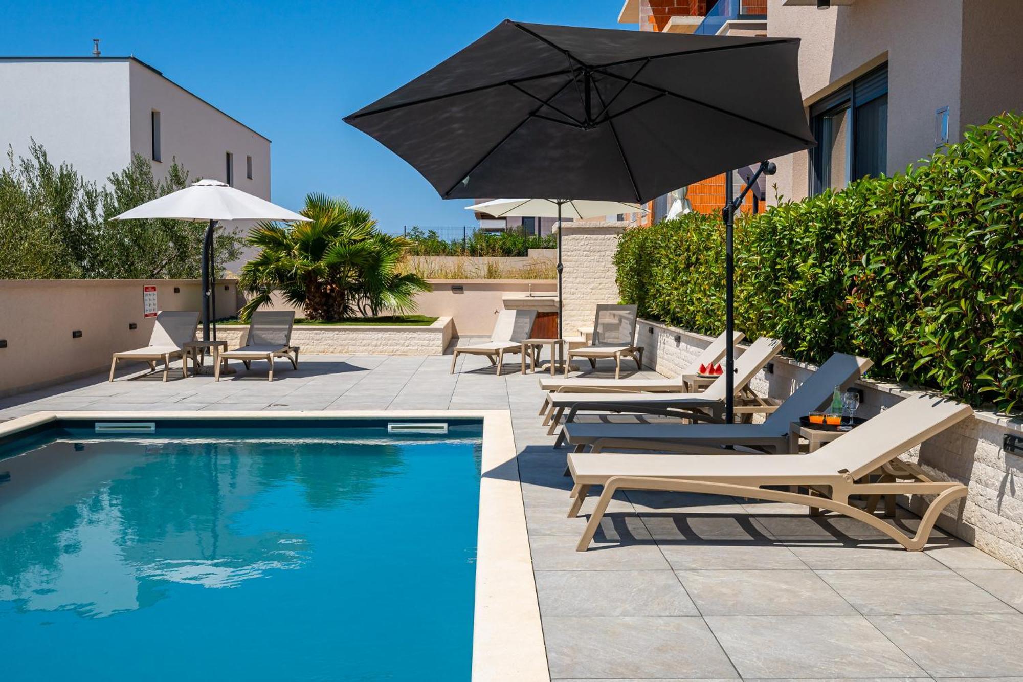 Sea Bay View Apartment - Appartement Avec Piscine Et Magnifique Vue Sur Mer Sveti Filip i Jakov Εξωτερικό φωτογραφία